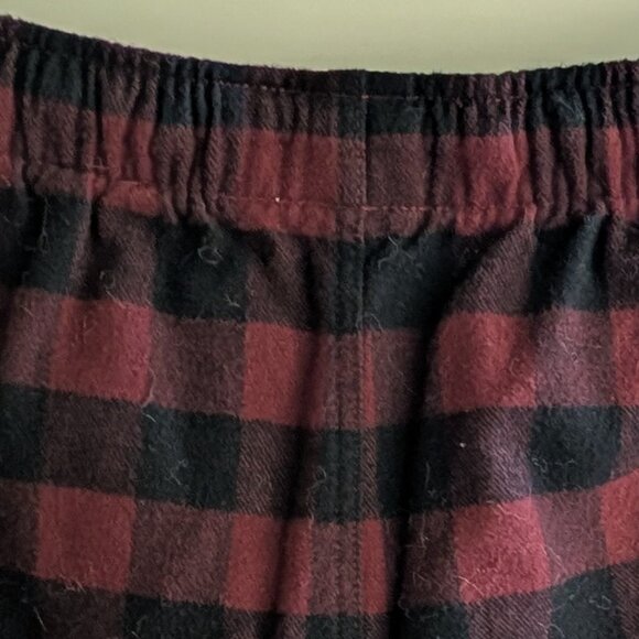 Garnet Hill Mens Organic pima cotton pajama bottoms red black - Picture 6 of 7